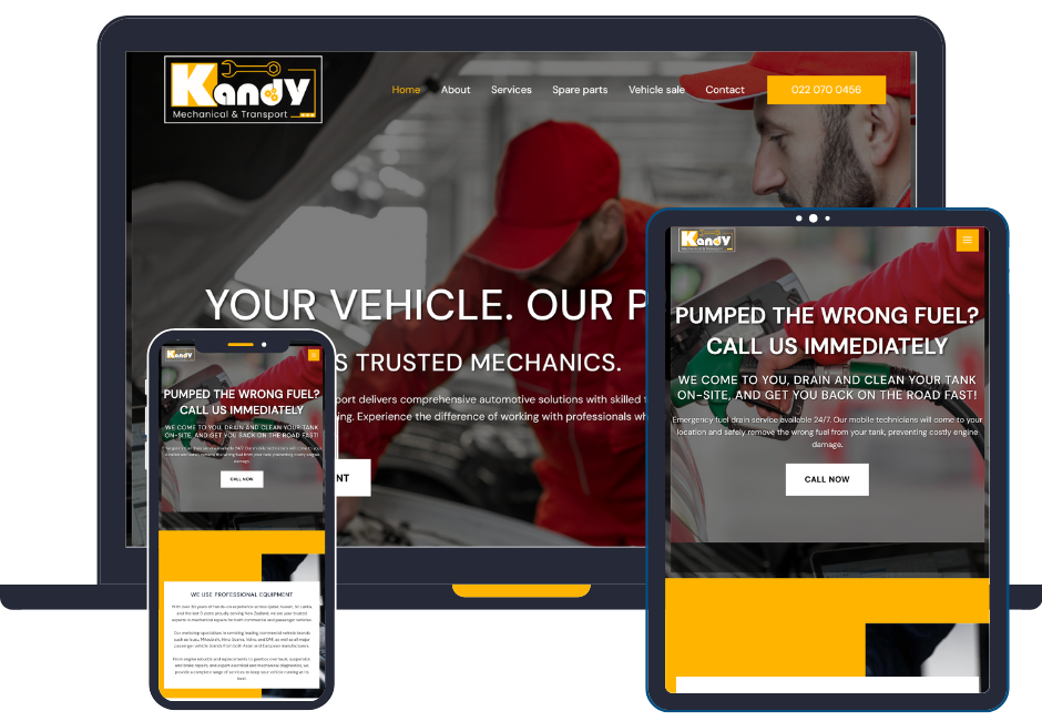Kandy Auto Website Preview